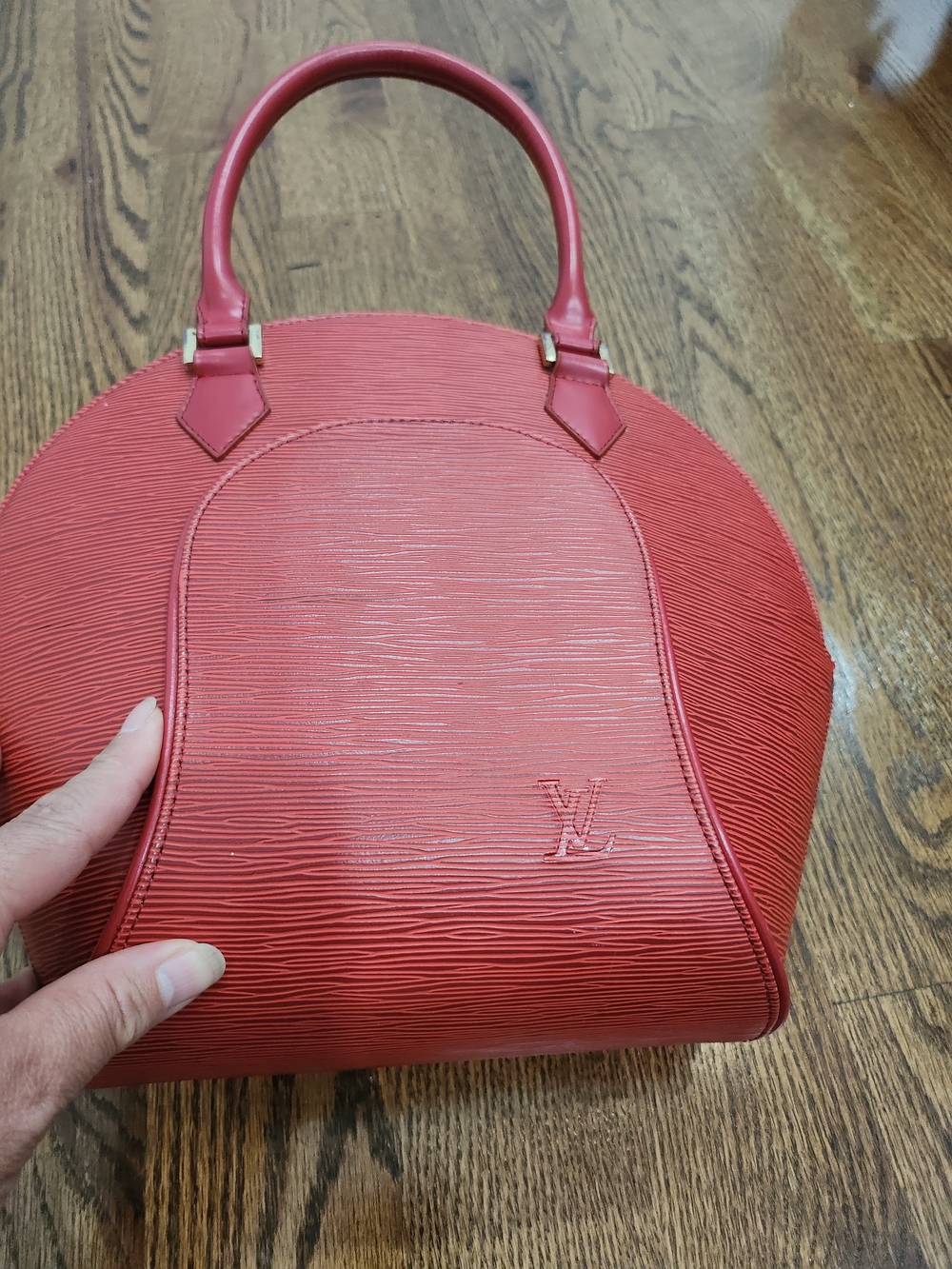 Louis Vuitton Red Epi Leather Alma PM Handbag